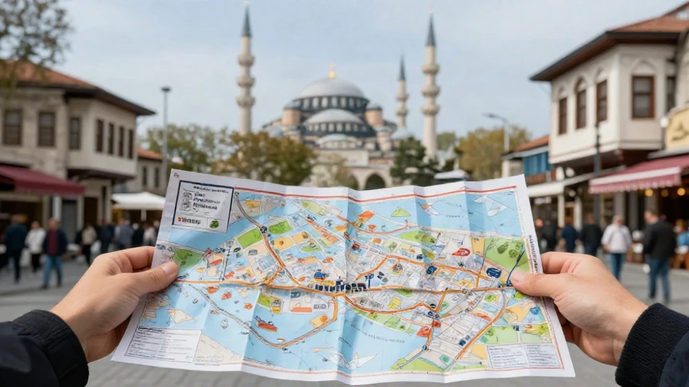 خريطة اسطنبول السياحية بالتفصيل