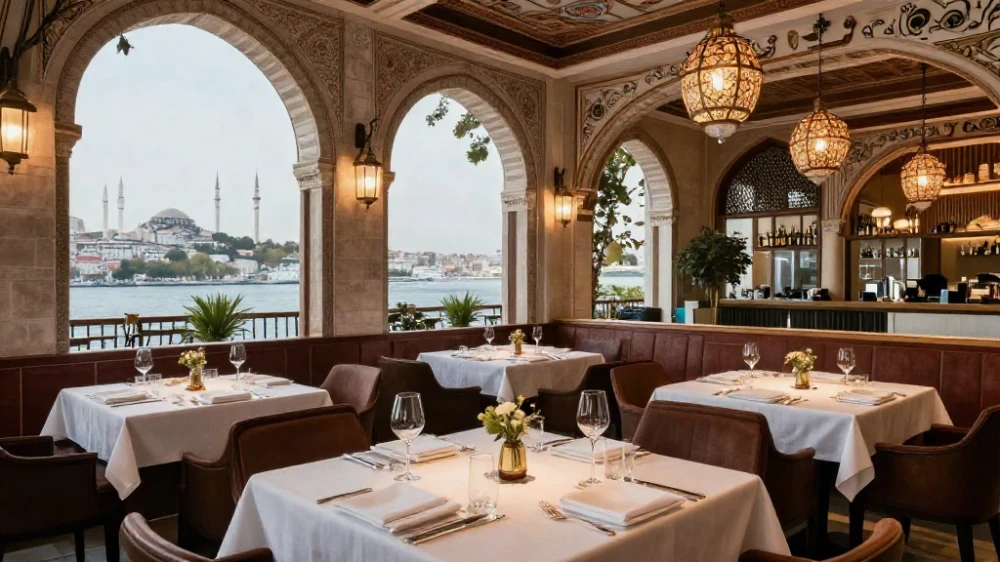 مطعم فندق ماريوت شيشلي الراقي